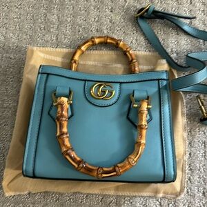 Gucci purse with bamboo handles